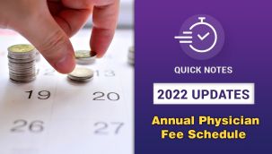 Resource Center: 2022 Updates - Annual Physician Fee Schedule Quick Notes