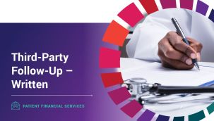 Patient Financial Services: Third-Party Follow-Up - Written